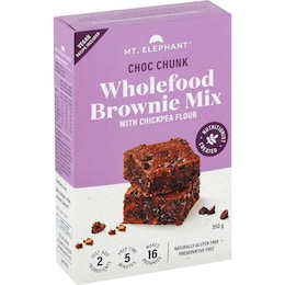 Mt Elephant Choc Chunk Wholefood Brownie Mix 350g